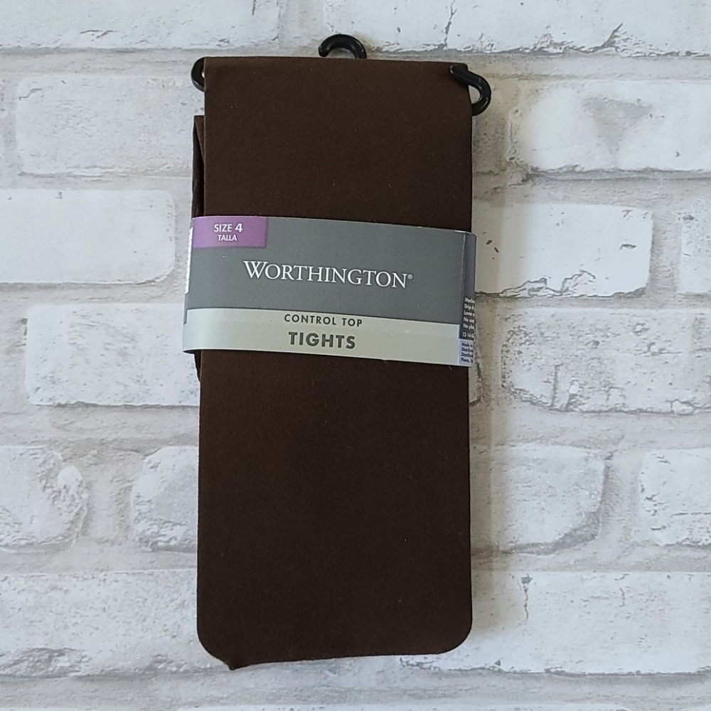 Worthington Control Top Tights (Dark Chocolate)